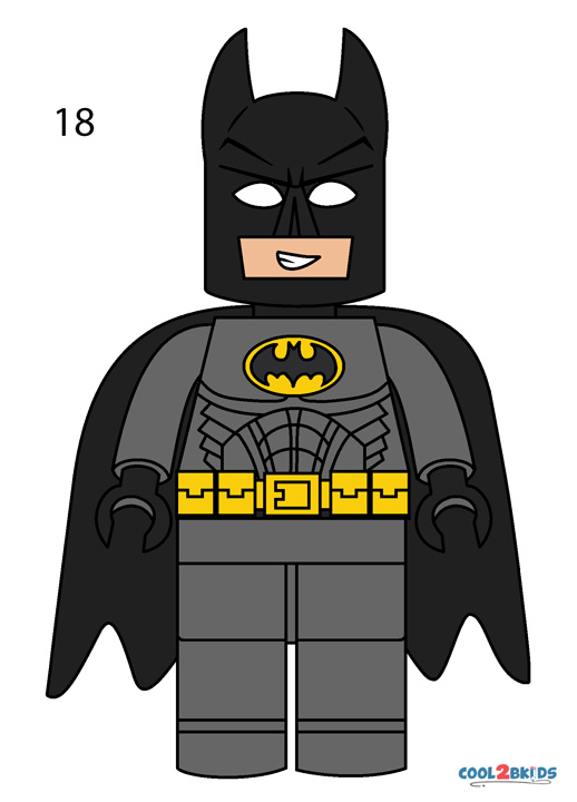 Cómo dibujar a Lego Batman Cool2bKids