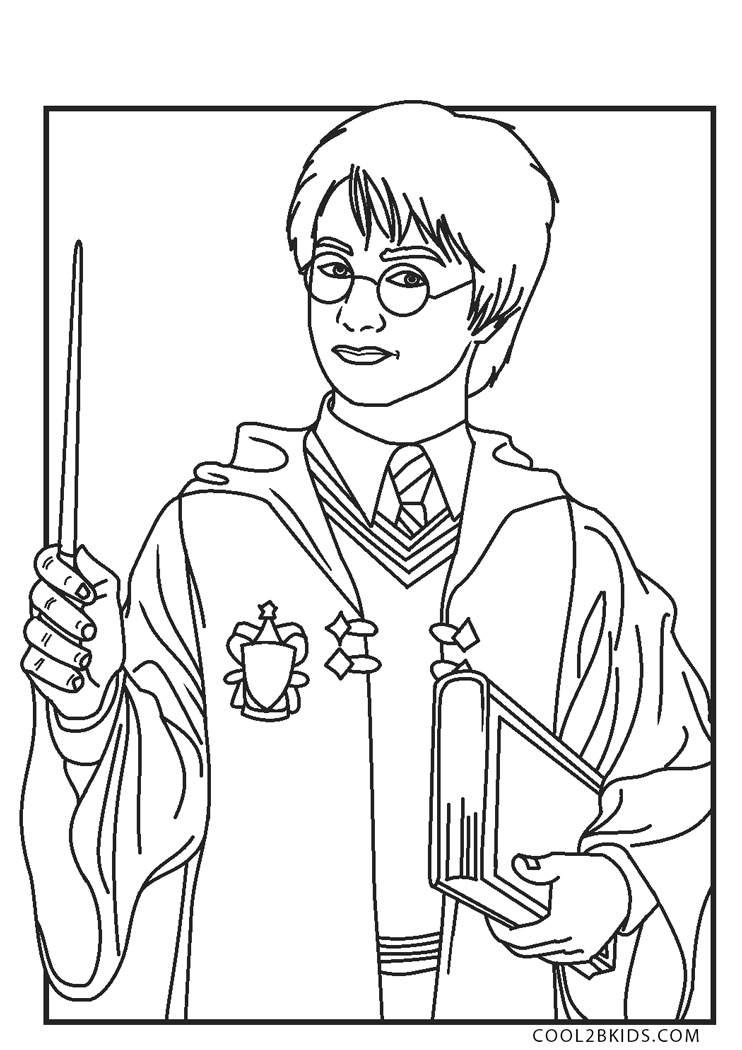Dibujos de Harry Potter para colorear Páginas para imprimir gratis