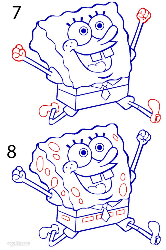 Como Dibujar A Bob Esponja Paso A Paso How To Draw Spongebob - Gambaran