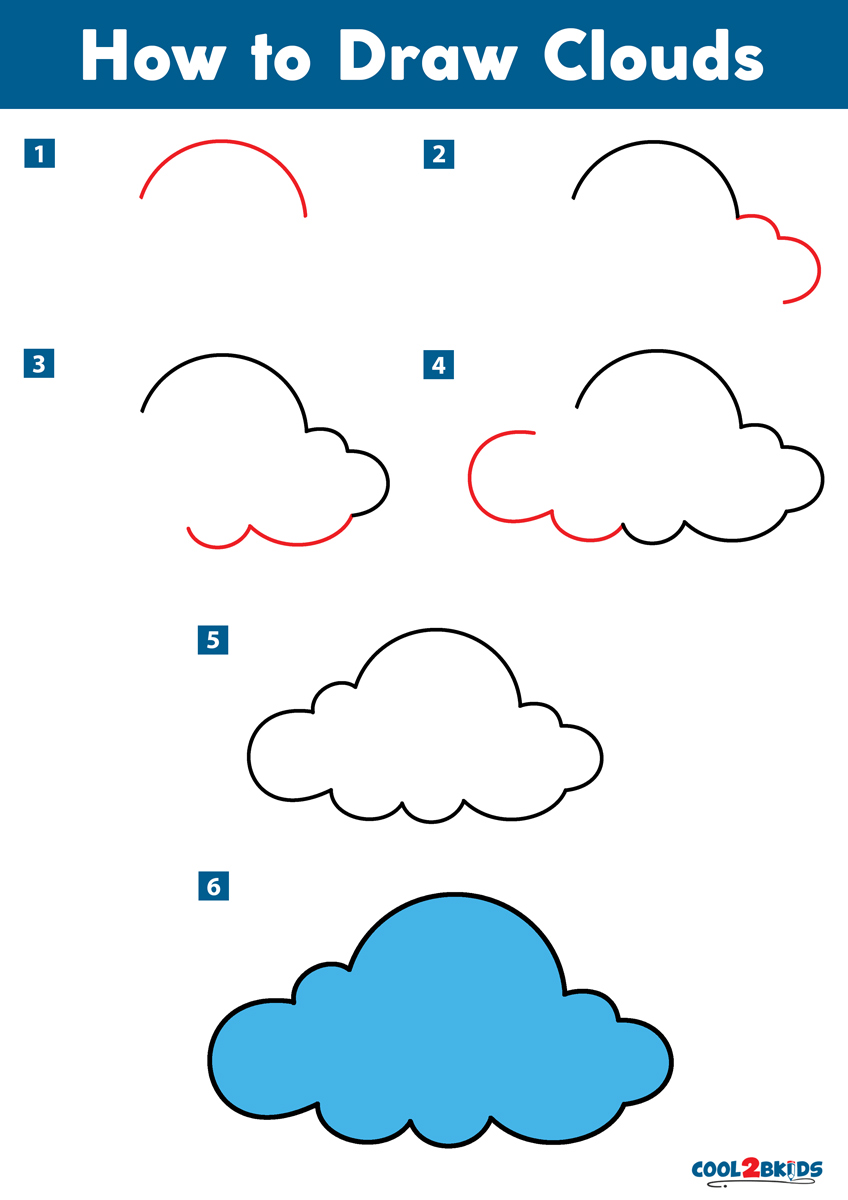 How to Draw Clouds Cool2bKids