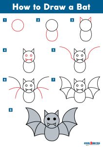 How to Draw a Bat - Cool2bKids