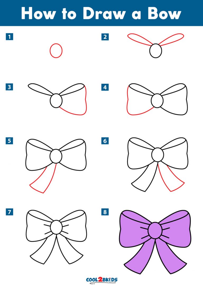 How to Draw a Bow Cool2bKids