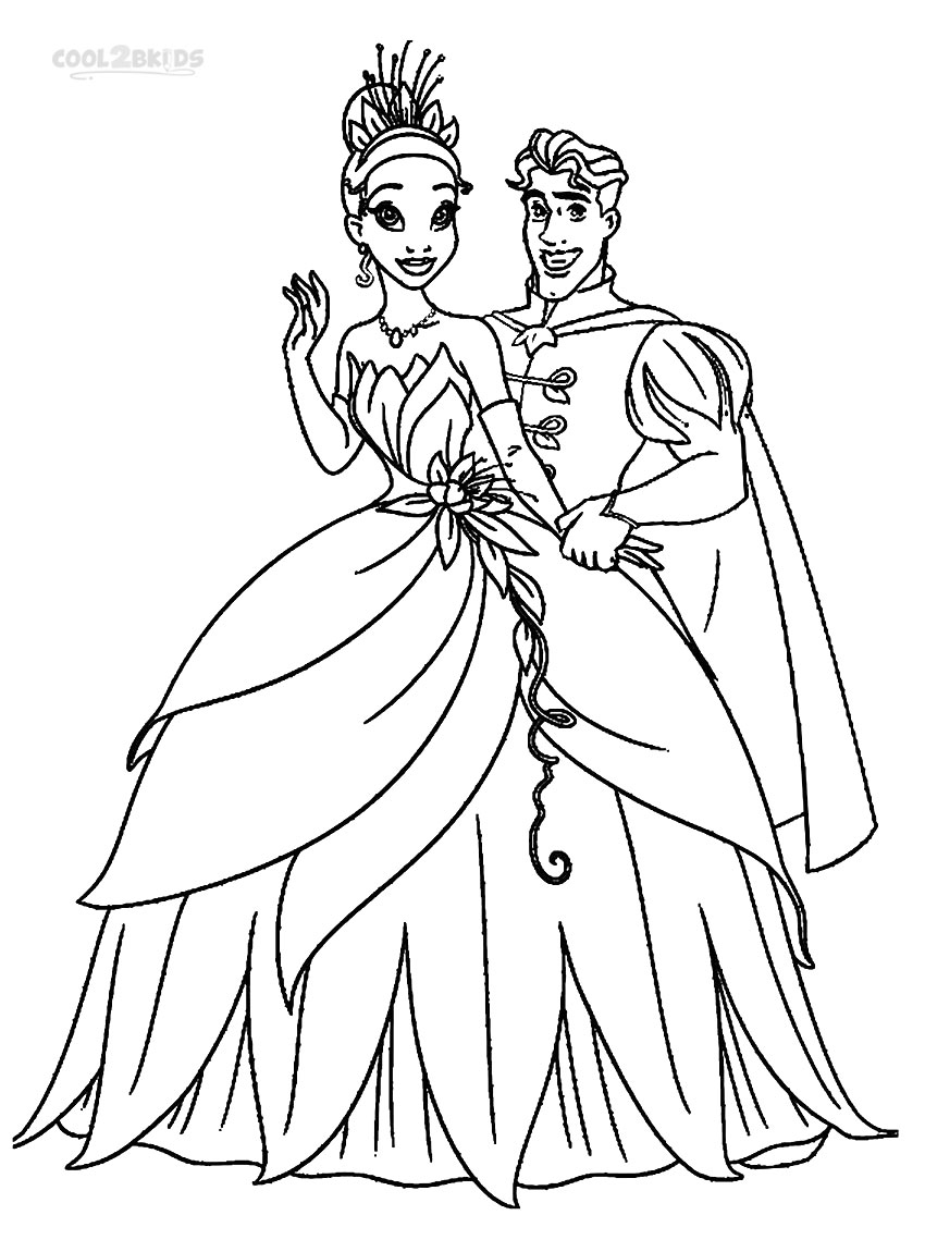 the princess and the frog coloring page template