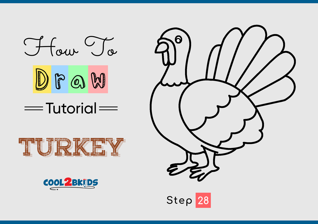 How to Draw a Turkey Cool2bKids