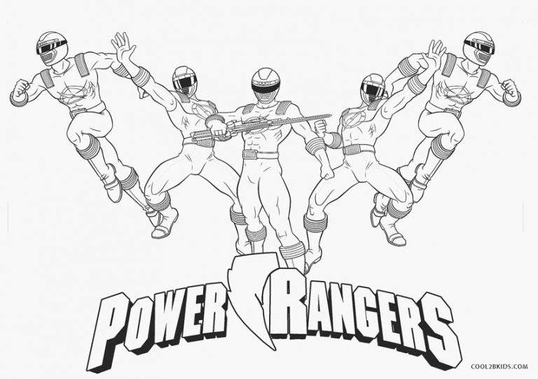 Dibujos de Power Ranger para colorear - Páginas para imprimir gratis