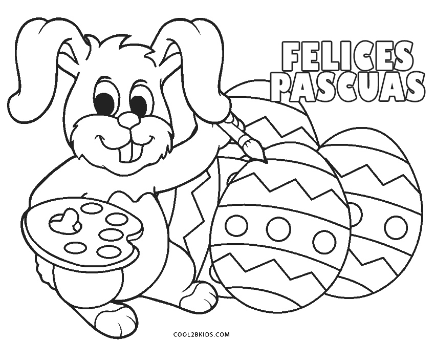 Dibujos De Conejito De Pascua Para Colorear Páginas Para Imprimir Gratis
