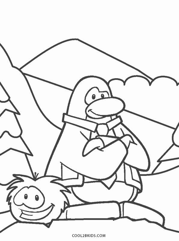 Dibujos de Club Penguin para colorear - Páginas para imprimir gratis