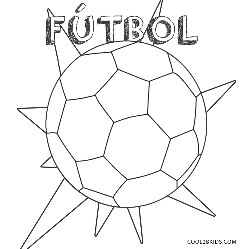 de múltiples fines Manto Corresponsal Dibujos de Fútbol para colorear - Páginas para imprimir gratis