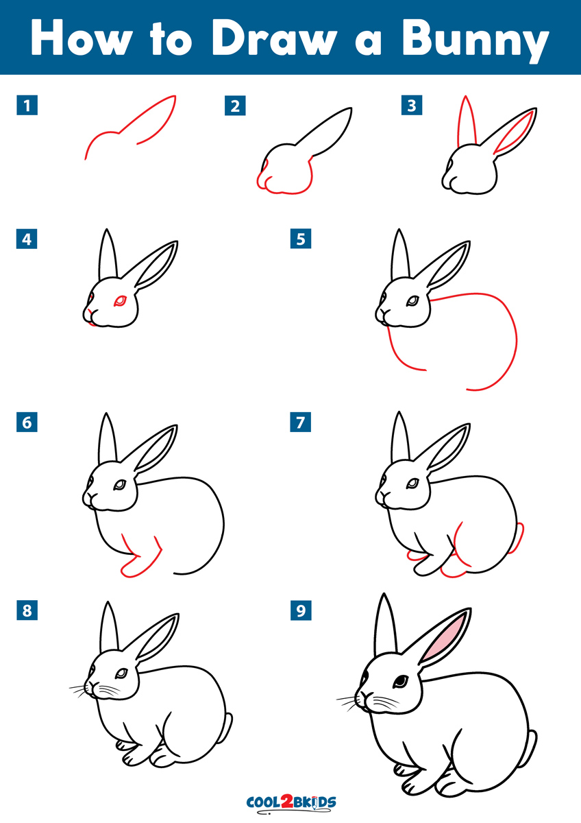 Нарисовать зайца поэтапно