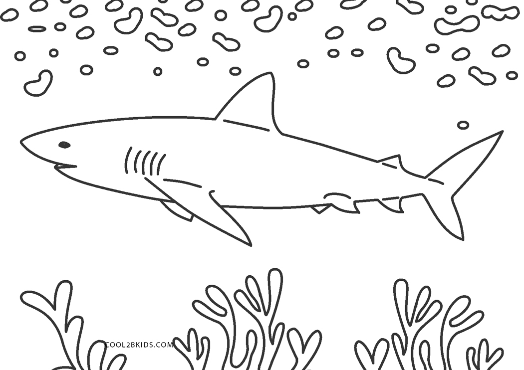 nurse shark coloring page