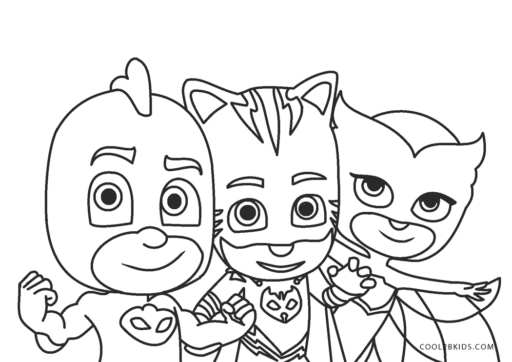 Free Printable PJ Masks Coloring Pages For Kids