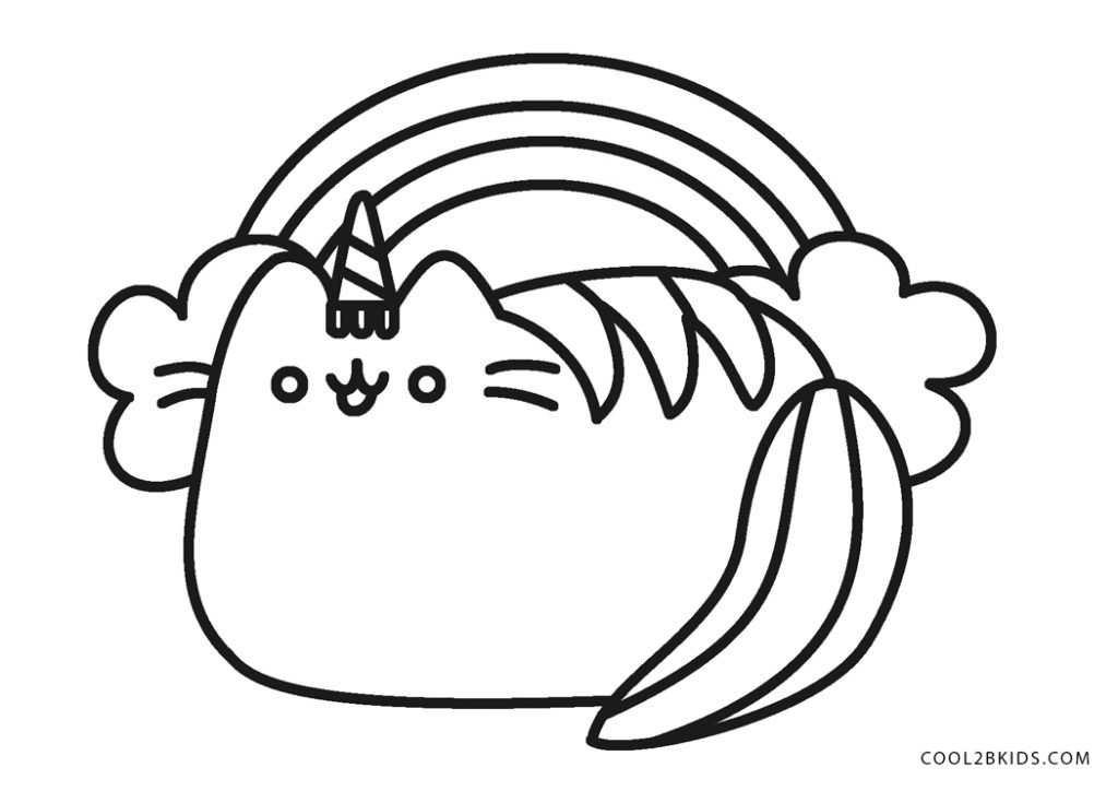 Dibujos de Pusheen para colorear - Páginas para imprimir gratis