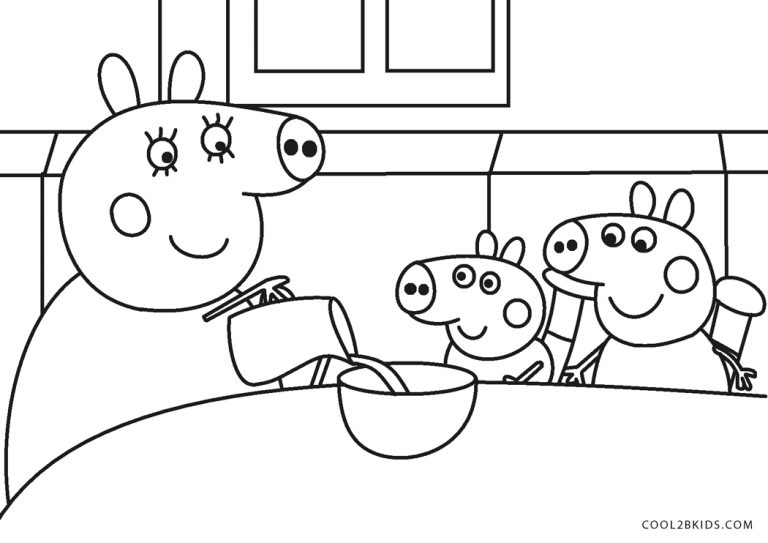 Free Printable Peppa Pig Coloring Pages For Kids