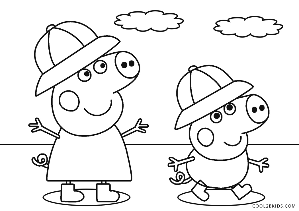 Peppa Pig Holiday Coloring Pages - Free Coloring Pages Printable