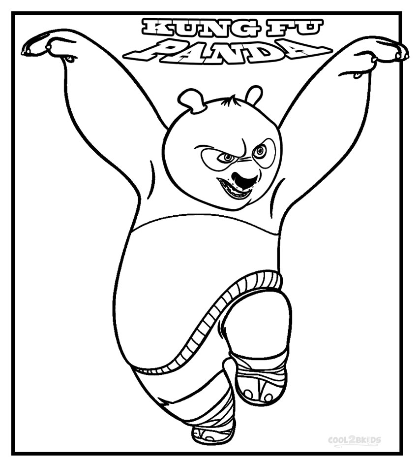 Desenhos do Kung Fu Panda para colorir - Bora Colorir