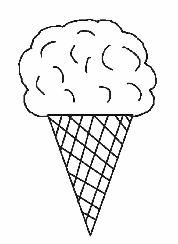 37 desenhos de sorvetes para colorir
