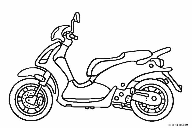 Desenho de Motocicleta para colorir  Desenhos para colorir e imprimir  gratis