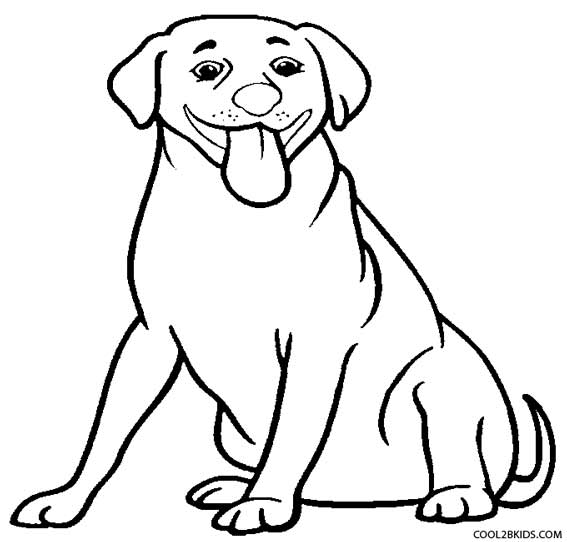 Desenhos para colorir de desenho de um filhote de cachorro para