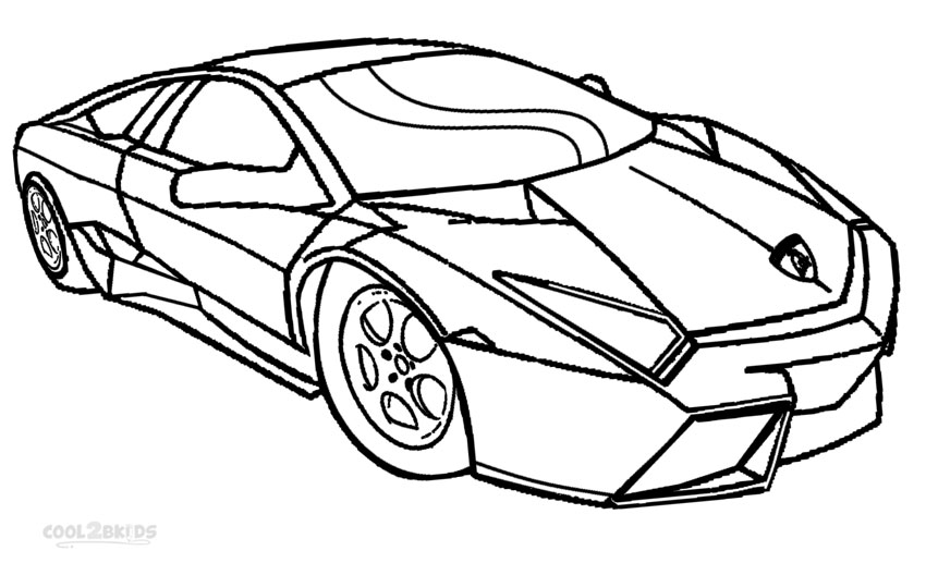 Desenhos de Lamborghini para colorir - Páginas para impressão grátis