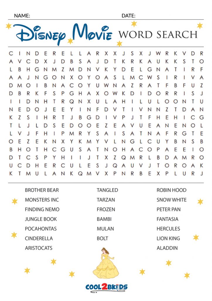 Disney Characters Word Search Wordmint Word Search Printable Vrogue