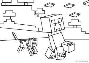 minecraft pictures to print and draw