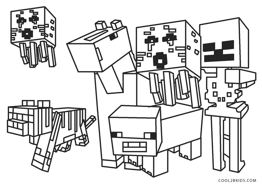 minecraft coloring pages for girls