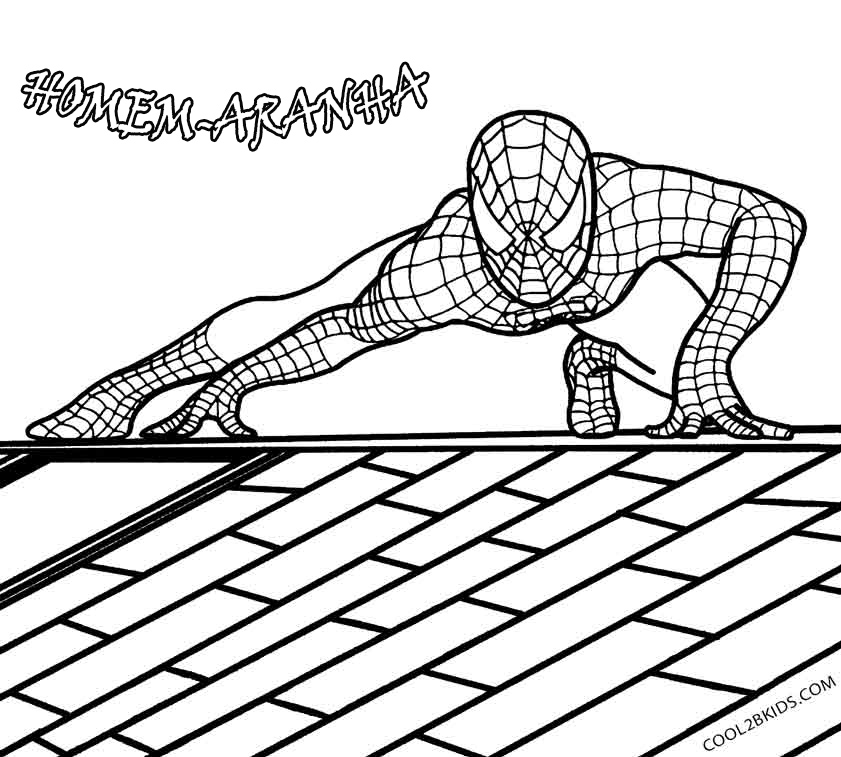 Desenho do Homem aranha preto colorindo desenho 