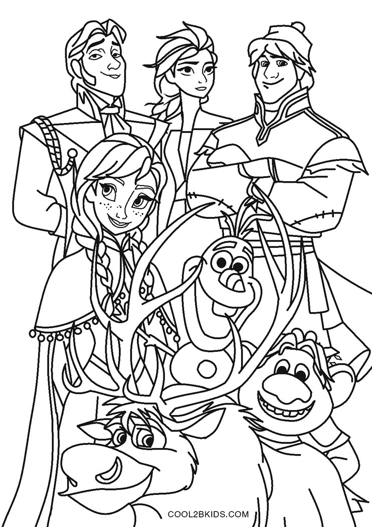 Free Printable Frozen Coloring Pages For Kids