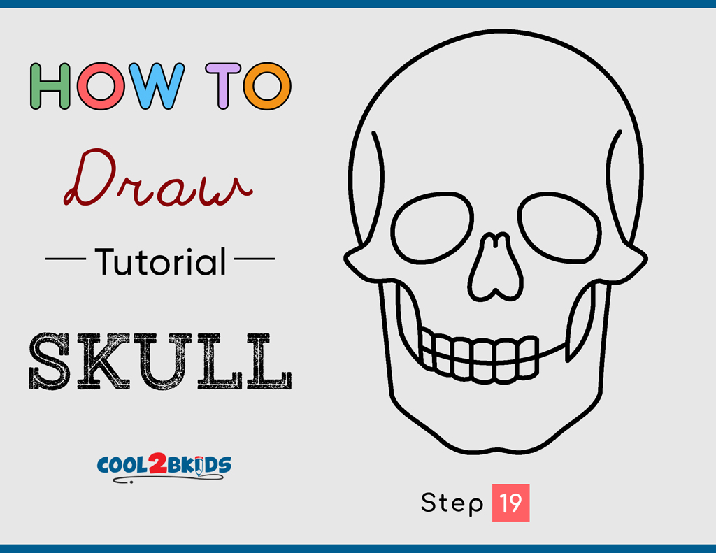 How to Draw a Skull - Cool2bKids