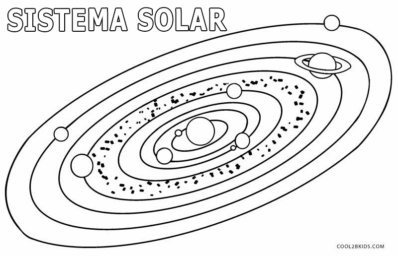 Desenho de Sistema solar para colorir  Desenhos para colorir e imprimir  gratis