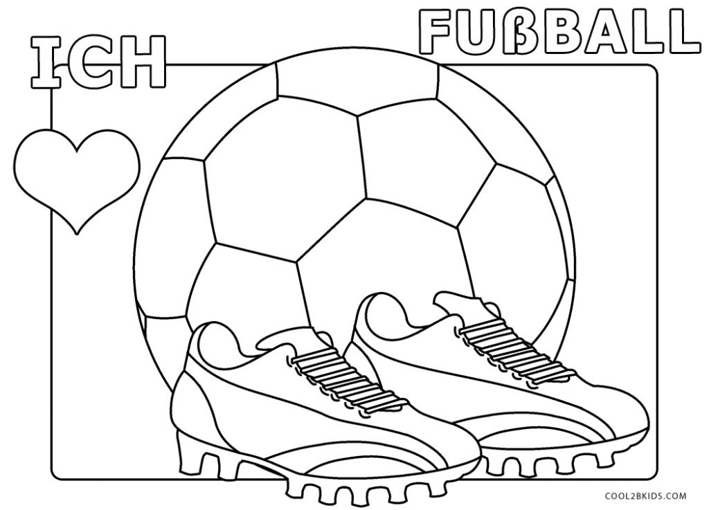 Ausmalbilder Fußball - Malvorlagen kostenlos zum ausdrucken