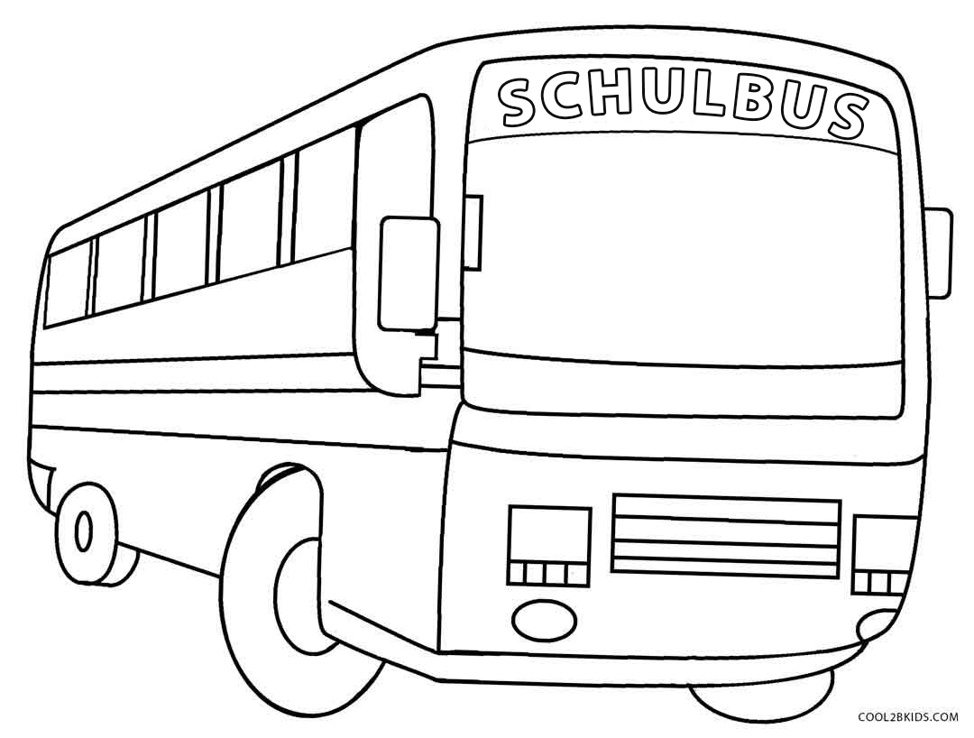 Ausmalbilder Schulbus - Malvorlagen kostenlos zum ausdrucken
