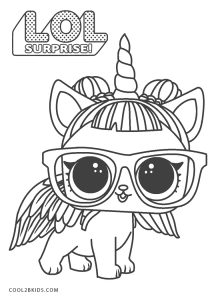 Printable LOL Pets Coloring Pages BB Pup  Puppy coloring pages, Unicorn  coloring pages, Lol dolls