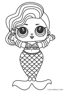 Printable LOL Doll Coloring Pages PDF - Coloringfolder.com  Unicorn  coloring pages, Mermaid coloring pages, Coloring pages