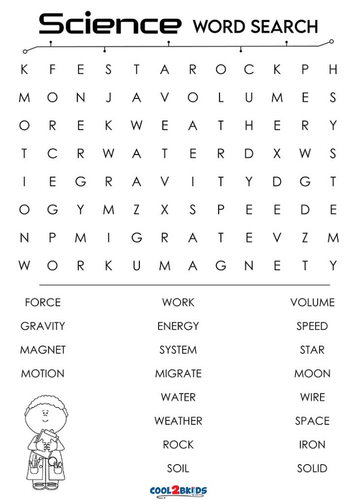 3rd Grade Word Search On Water Cycle