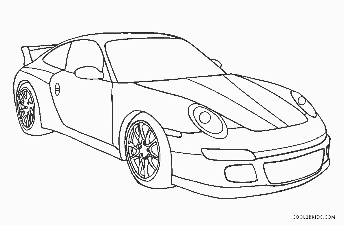 Desenhos para colorir - Carros de corrida