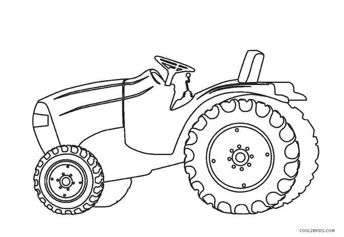 Desenho de trator trator dos desenhos / Kinder Trecker und Polizei Auto 