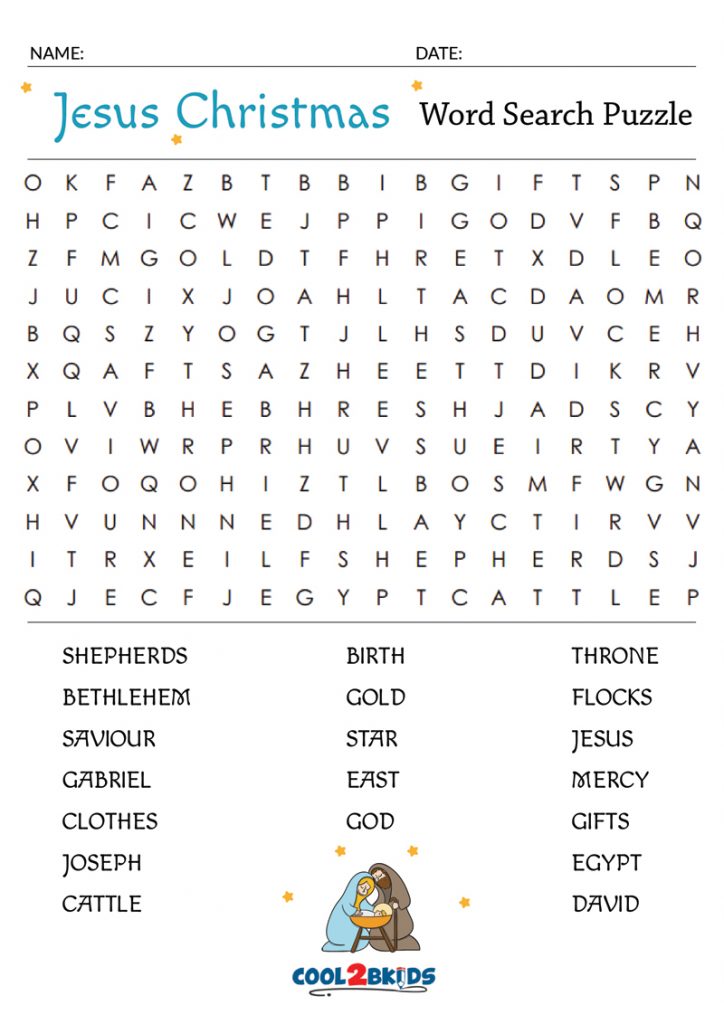 Christmas Word Search Cool2bKids