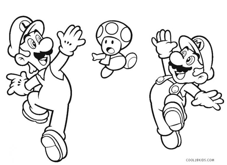 Coloriages - Mario Bros - Coloriages Gratuits à Imprimer