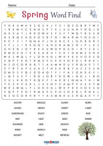 hard spring word search