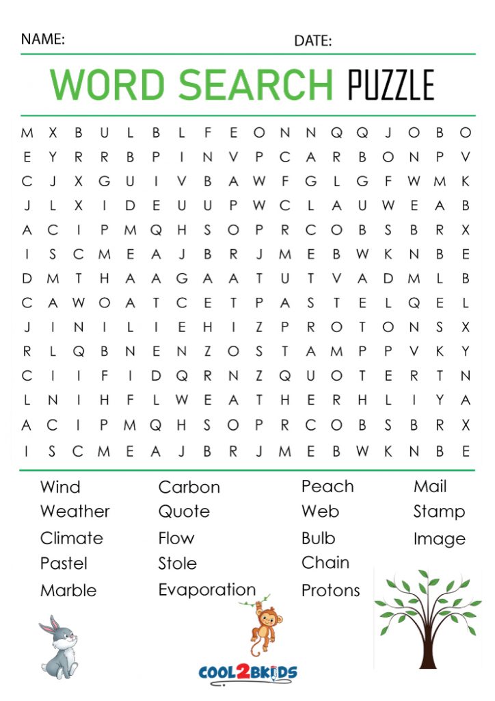 4th Grade Word Search Printable Word Search Printable Free For Kids And Adults