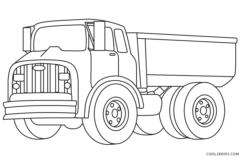 31 Desenhos de Caminhão para Pintar em Casa e se Divertir