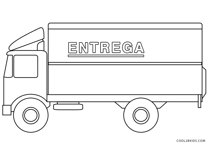 desenho de caminhão rebaixado para colorir