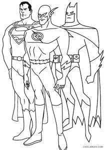 Página para colorir de super-heróis