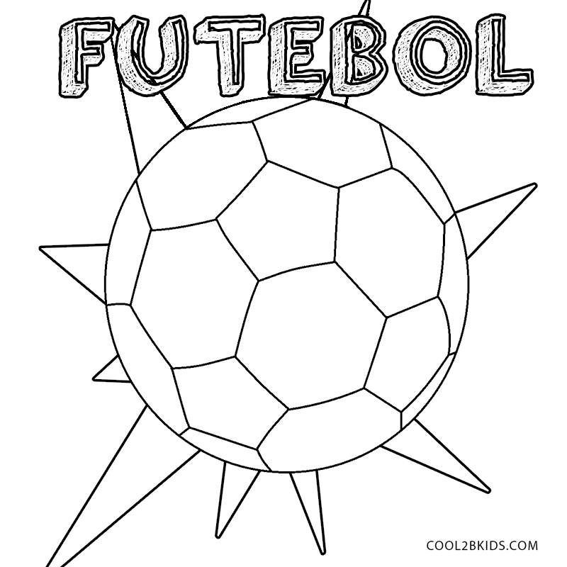 Desenhos para colorir de desenho de um jogo de futebol para