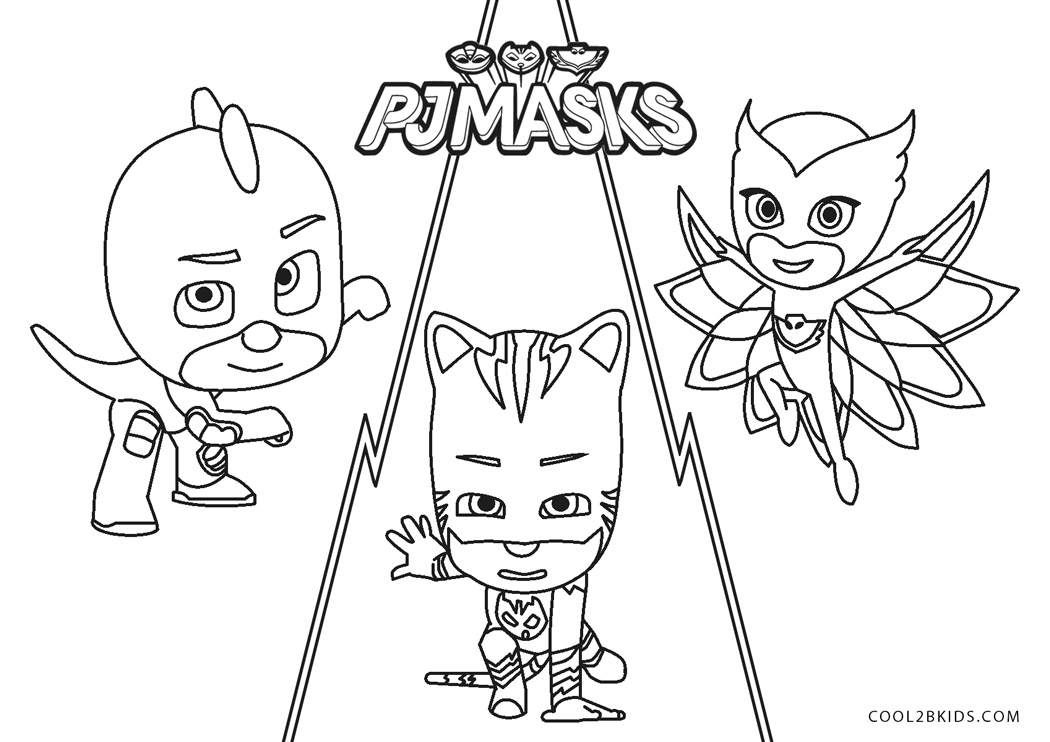 PJ Masks Para Colorir