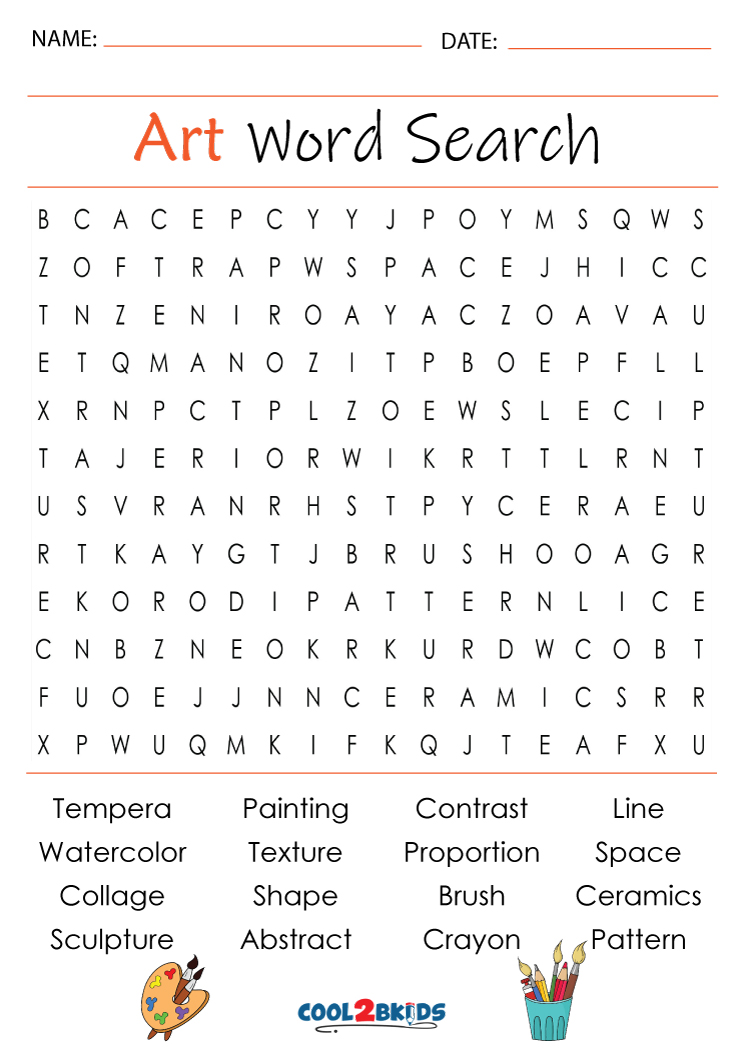 Art Word Search 