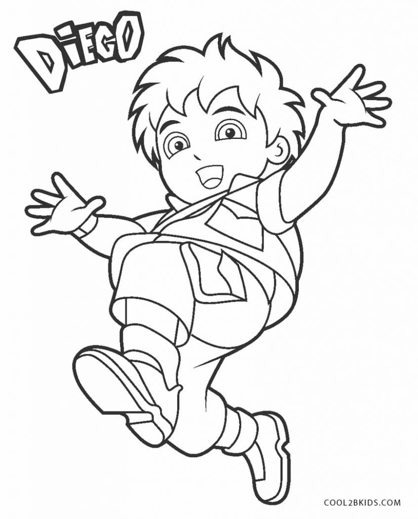 Coloriages - Diego - Coloriages Gratuits à Imprimer