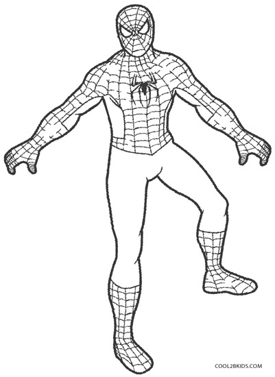 Coloriage Masque Spiderman dessin gratuit à imprimer
