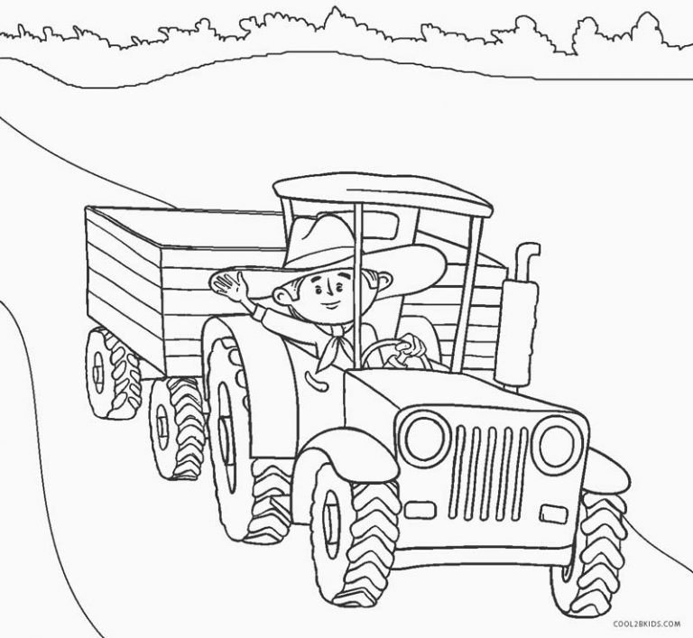 Coloriages  Tracteur  Coloriages Gratuits à Imprimer